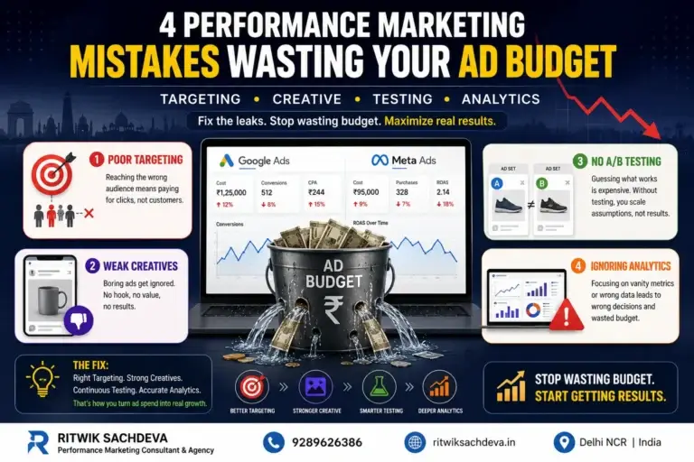 Common Performance Marketing Mistakes That Waste Ad Budget