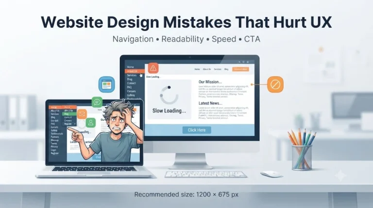 Website design mistakes affecting user experience
