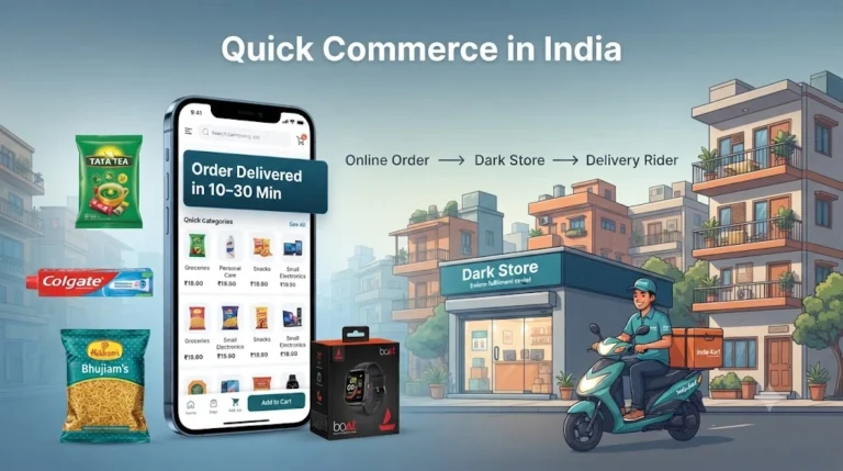Quick commerce in India transforming online selling with dark stores and fast delivery