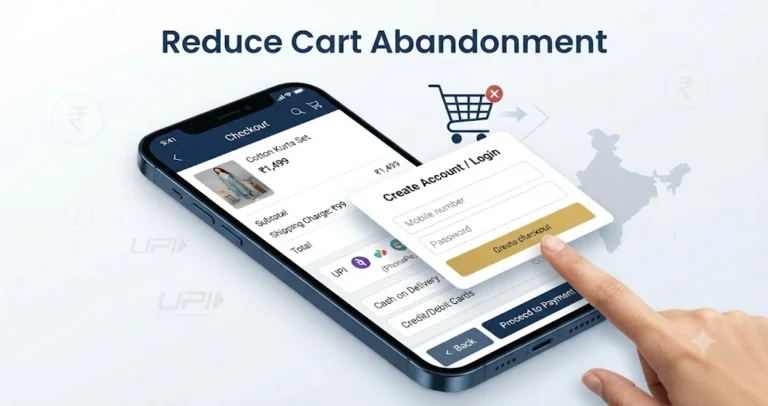 Reduce cart abandonment on an Indian ecommerce store with a smoother checkout